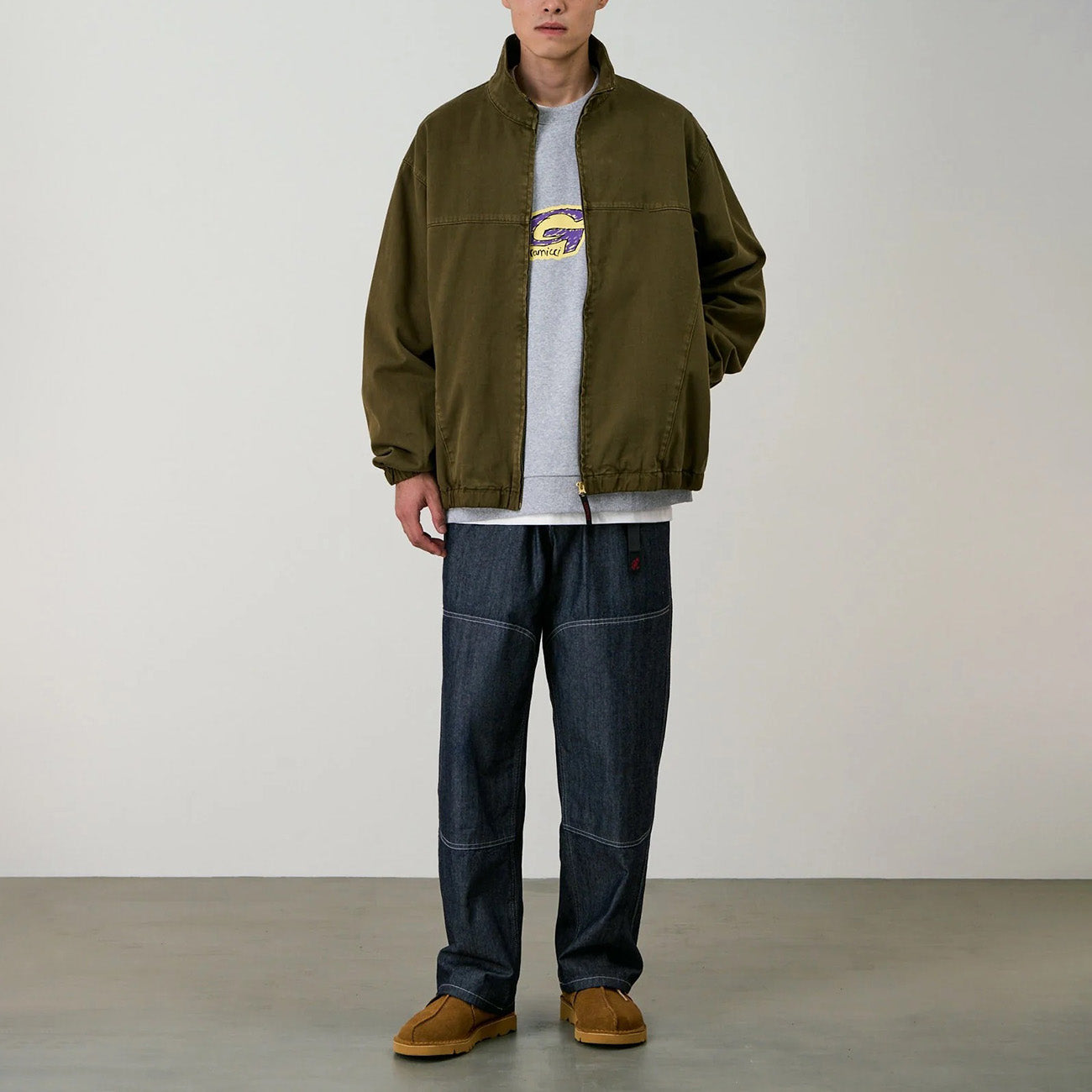 Twill-Around Jacket - Bark Pigment