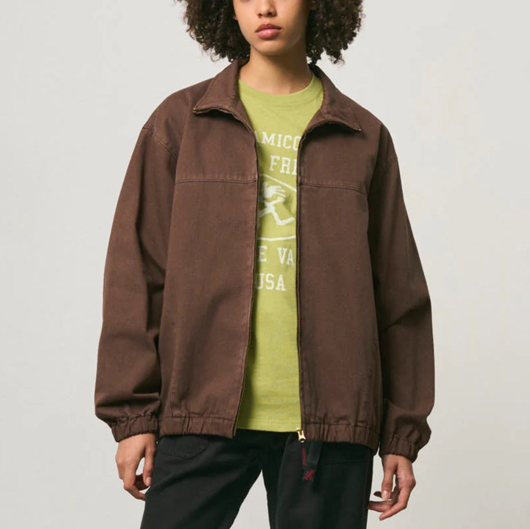 Twill Around Jacket - Brown Pigment