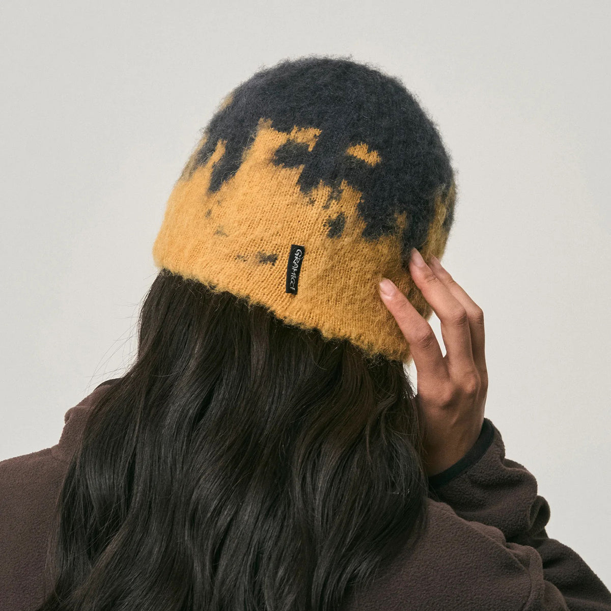 Mohair Splatter Beanie - Safron Splatter