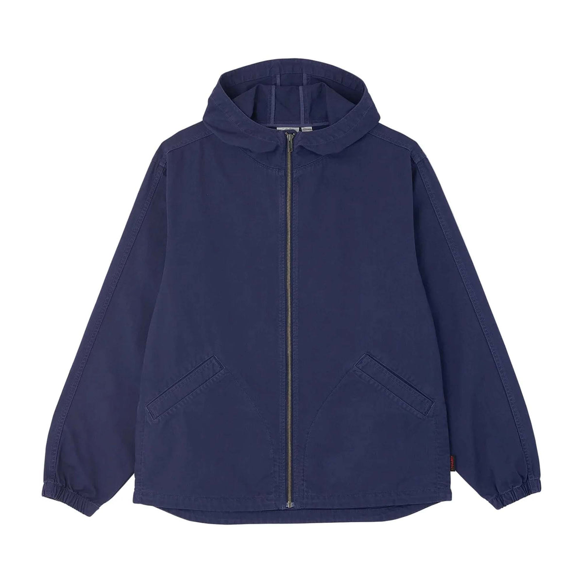 Herringbone Hooded Jacket - Navy