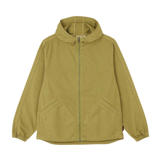 Herringbone Hooded Jacket - Olive Drab