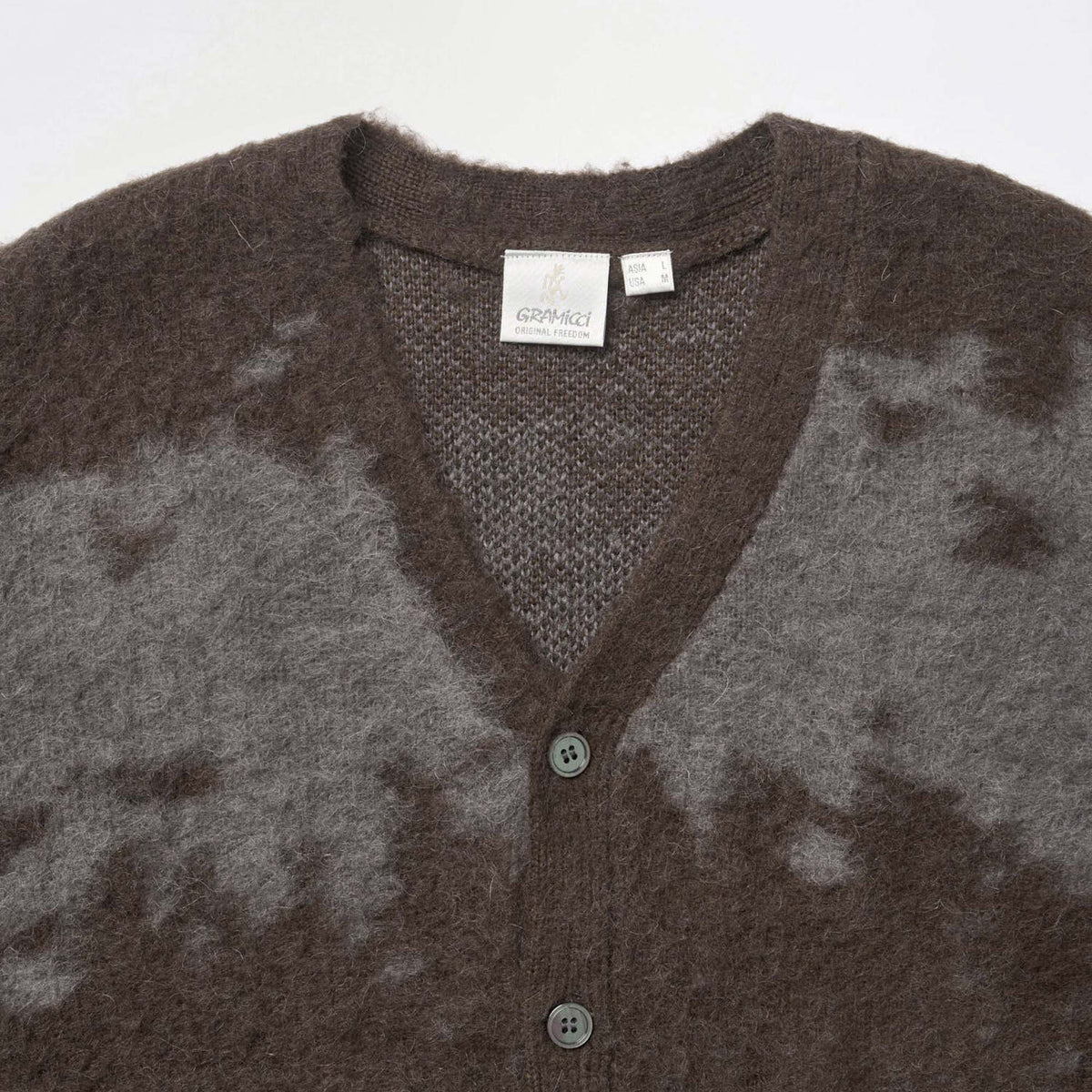 Mohair Splatter Cardigan - Slate Splatter
