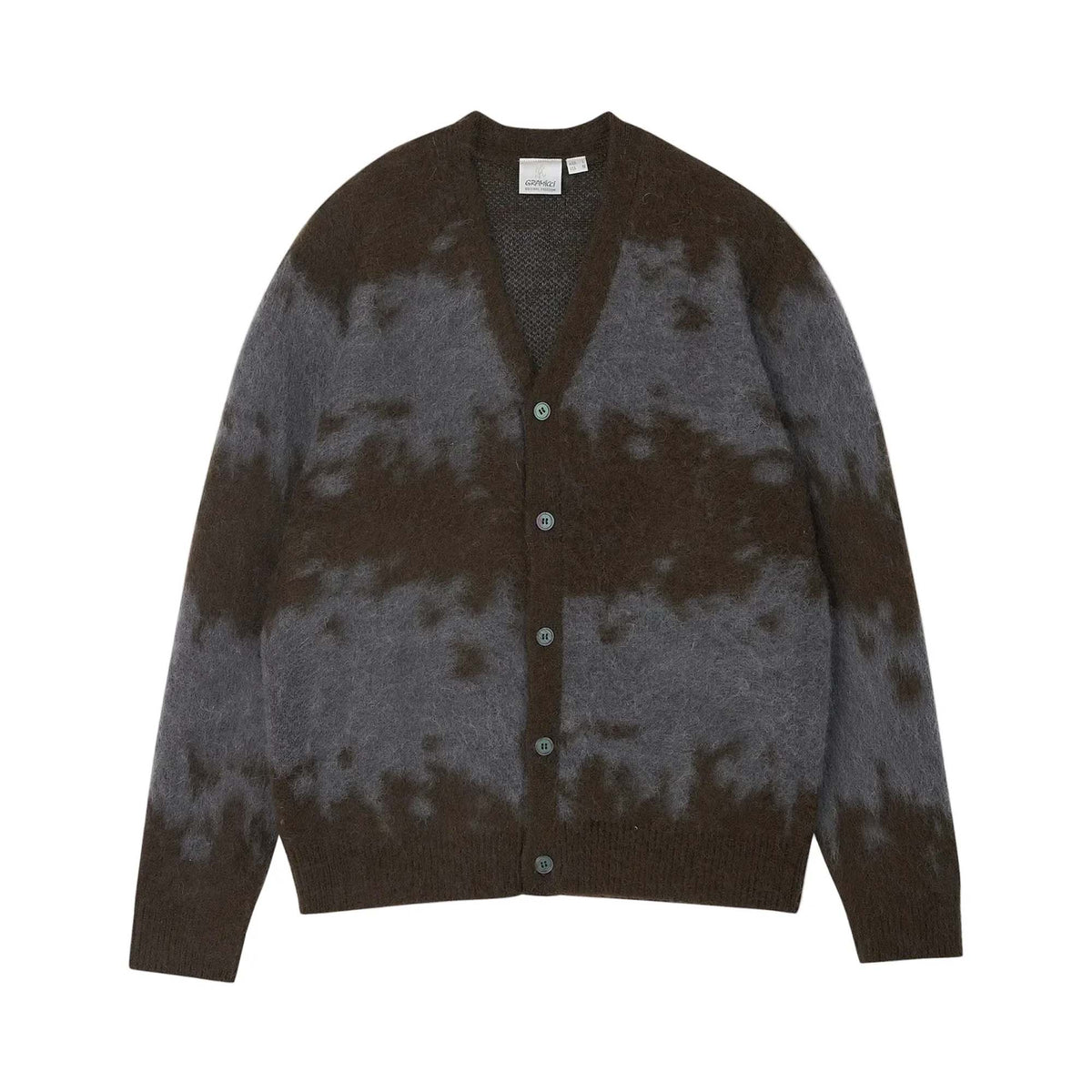 Mohair Splatter Cardigan - Slate Splatter