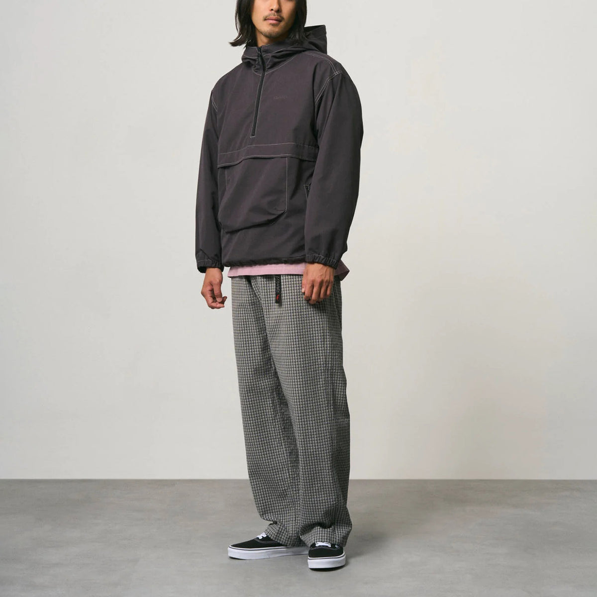 Dobby Plaid Gramicci Pant Straight Fit - Stone