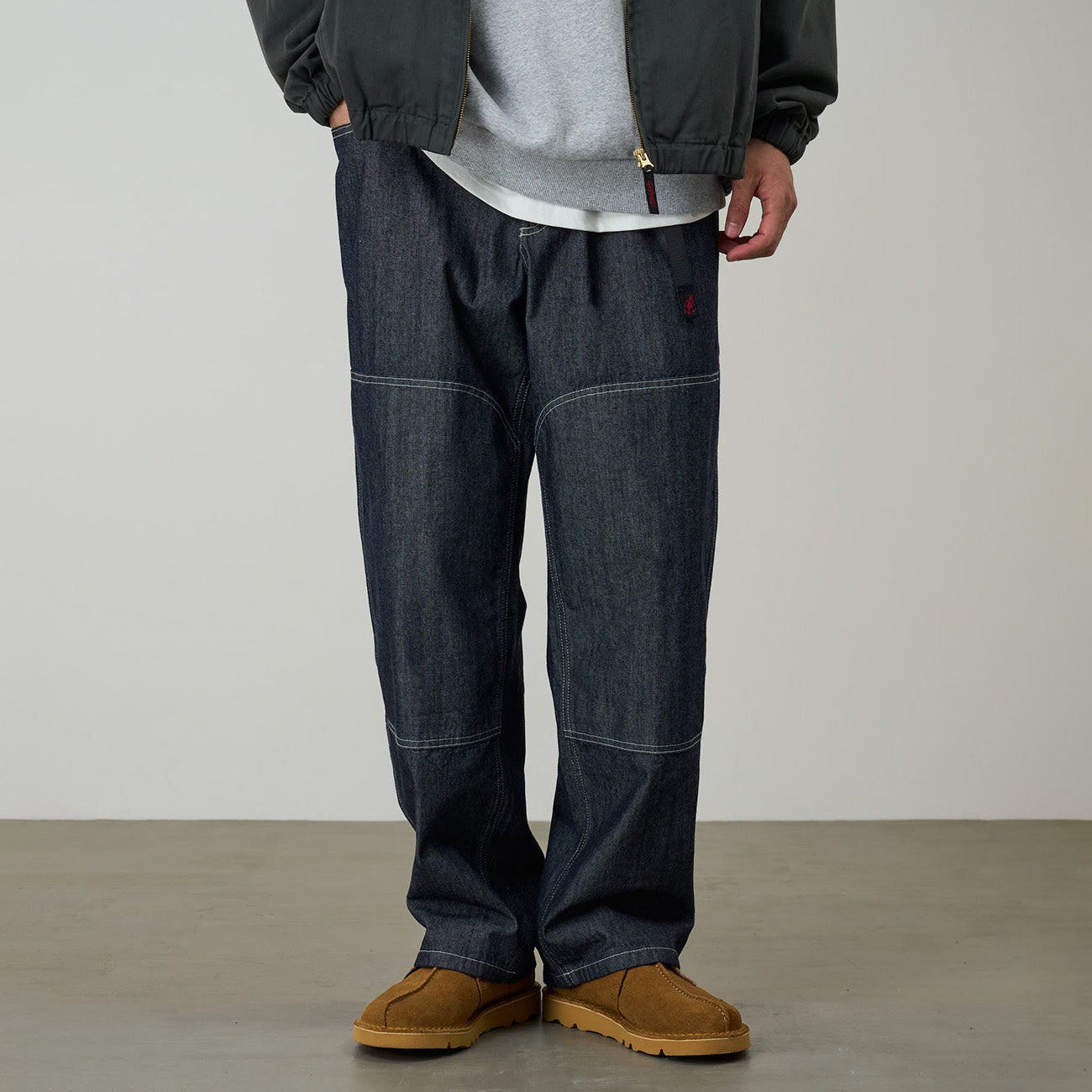 Japanese Chambray Double Knee Pant - Navy