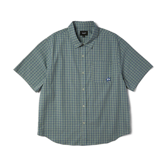 H Star SS Plaid Shirt - Marine
