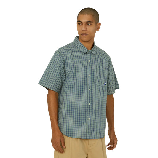 H Star SS Plaid Shirt - Marine