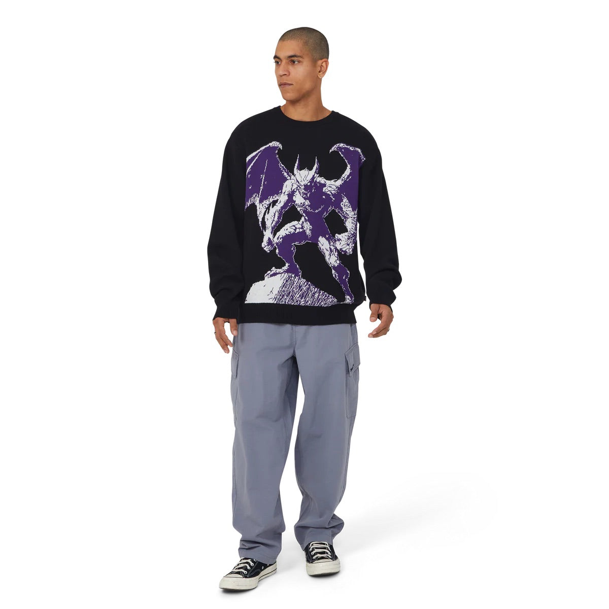 Heaven Can Wait Crewneck Sweater - Black