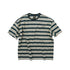 Horizon Stripe Half Tee - Dark Green