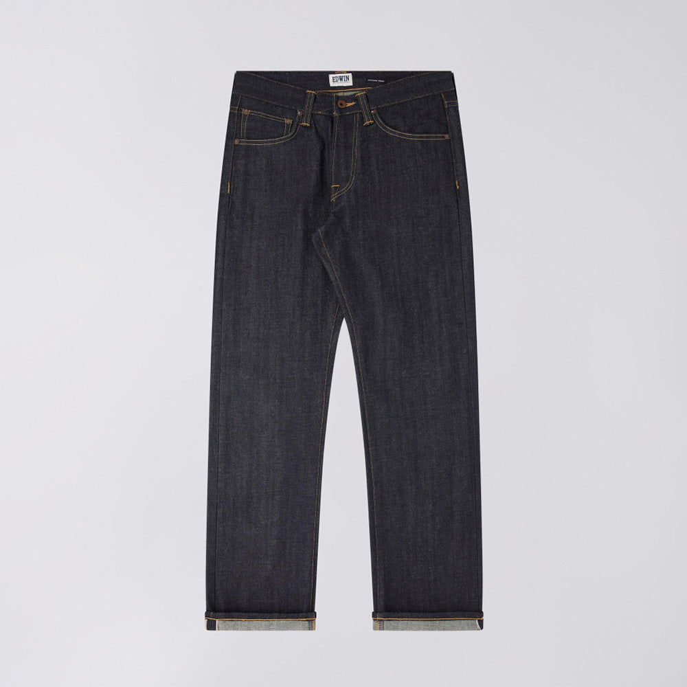 ED-47 Regular Straight Jeans, Red Selvage 14oz - Blue Unwashed