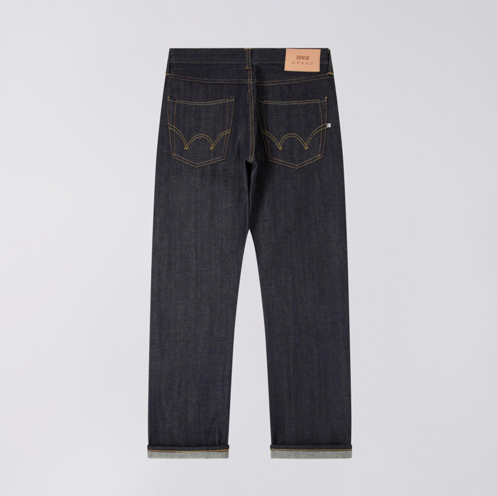 ED-47 Regular Straight Jeans, Red Selvage 14oz - Blue Unwashed
