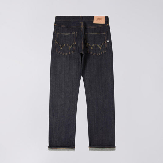 ED-47 Regular Straight Jeans, Red Selvage 14oz - Blue Unwashed