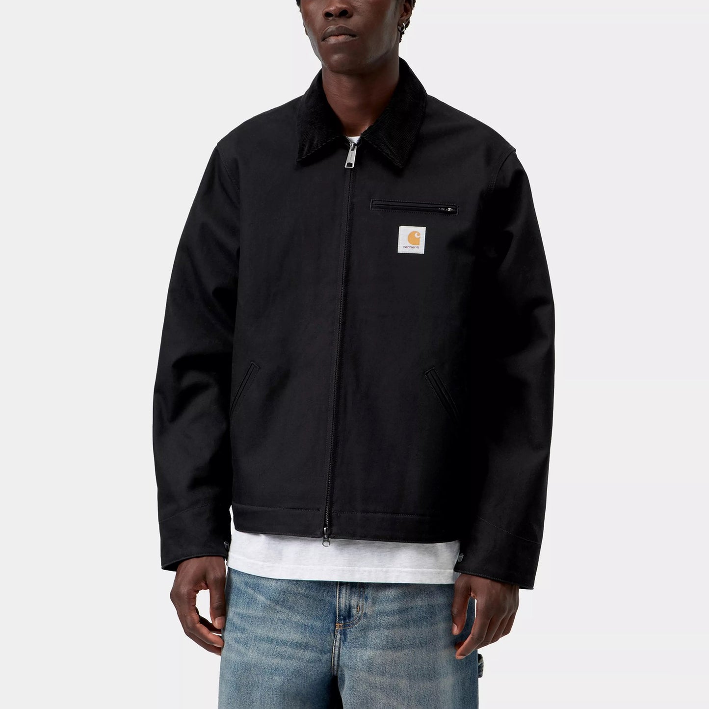 Detroit Jacket (Winter) - Black / Black, Rigid