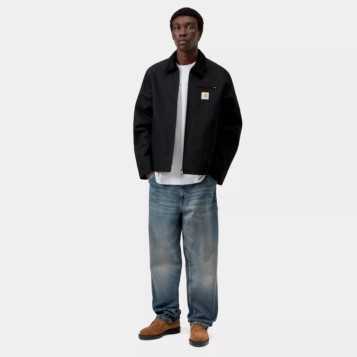 Detroit Jacket (Winter) - Black / Black, Rigid