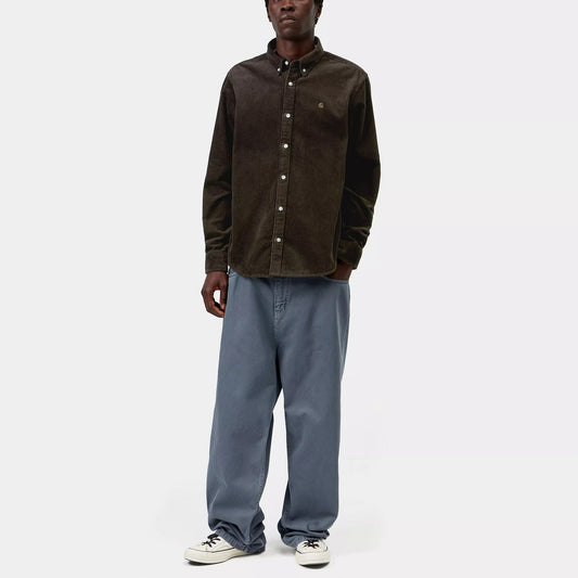 L/S Madison Cord Shirt - Tobacco