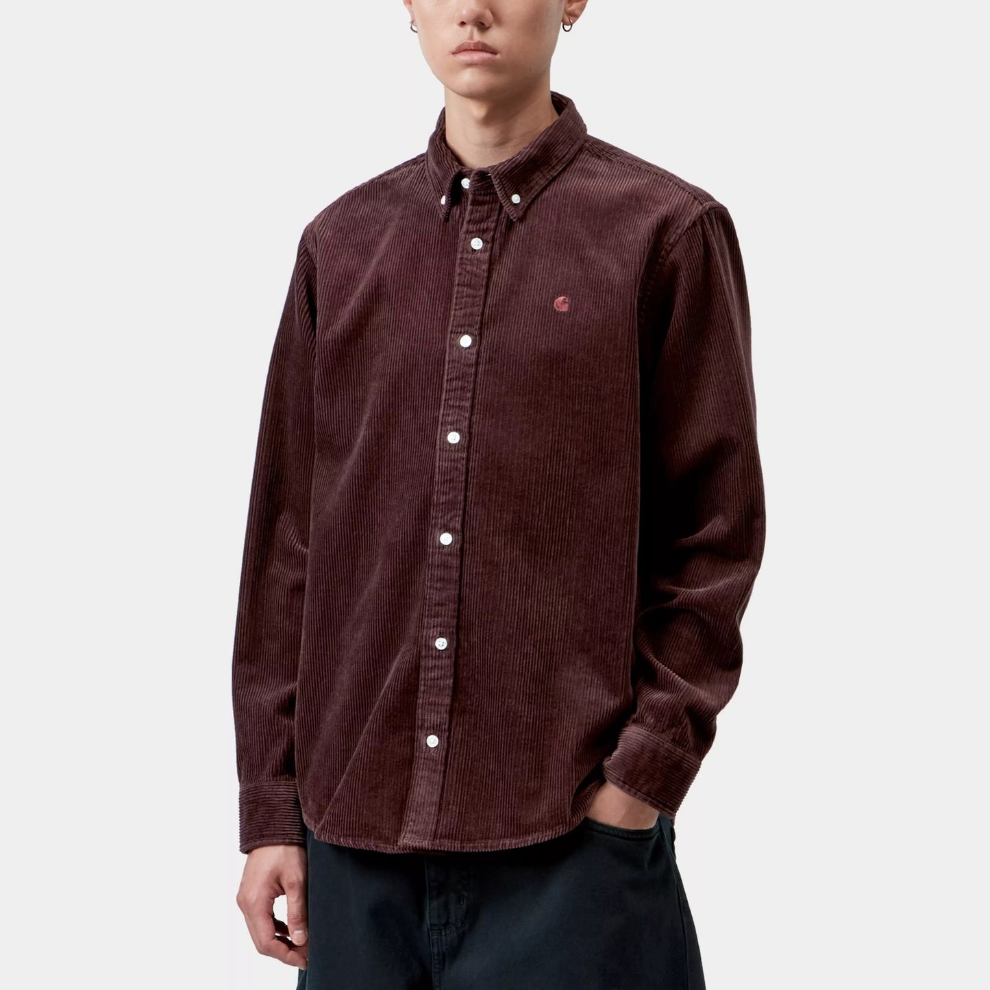 L/S Madison Cord Shirt - Amarone