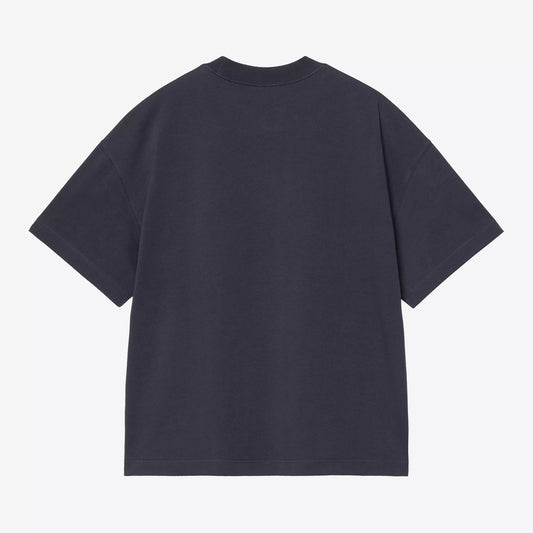 S/S Signature Script T-Shirt - Dark Navy / WIP Dusty H
