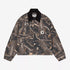 Women's OG Detroit Jacket - Camo Feather Tree, Black / Black Heavy stone wash