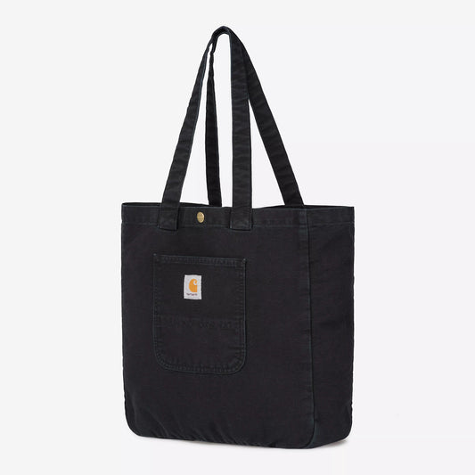 Bayfield Tote - Black (Stone Canvas)