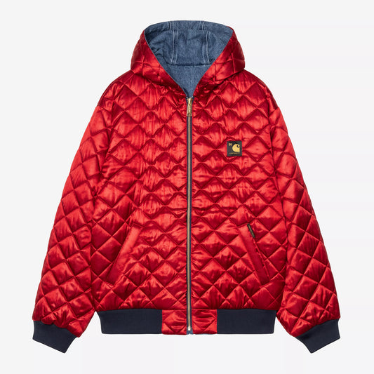 50 Years Anniversary OG Active Jacket Denim - Blue / USA Red (Stone Bleached)