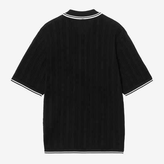 S/S Ramsey Polo - Black / Wax