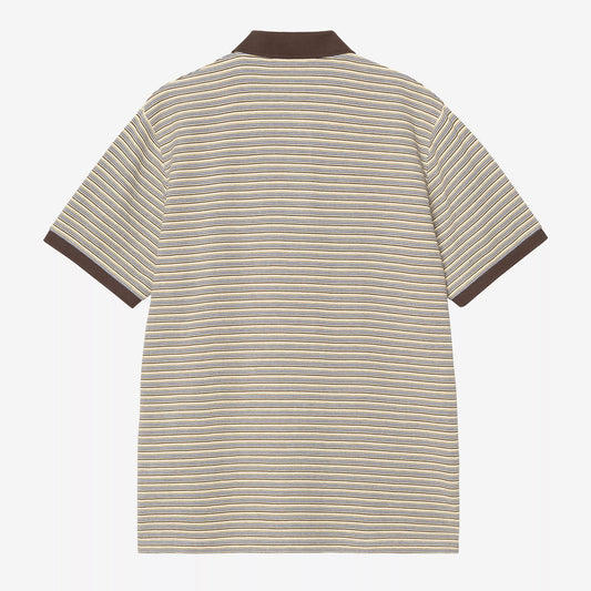 S/S Dion Polo - Dion Stripe / Wax