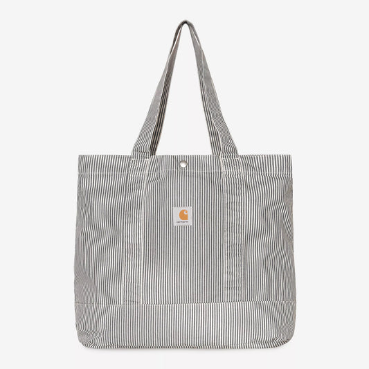Mercer Tote Bag, Mercer Stripe - Graphite / Stone Washed