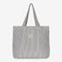 Mercer Tote Bag, Mercer Stripe - Graphite / Stone Washed
