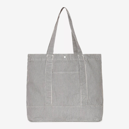 Mercer Tote Bag, Mercer Stripe - Graphite / Stone Washed
