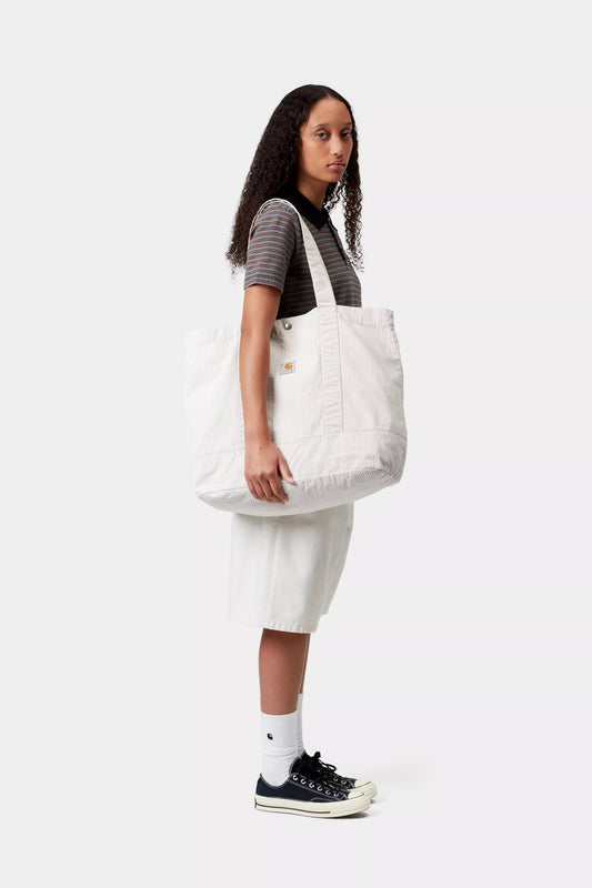 Mercer Tote Bag, Mercer Stripe - Graphite / Bleached