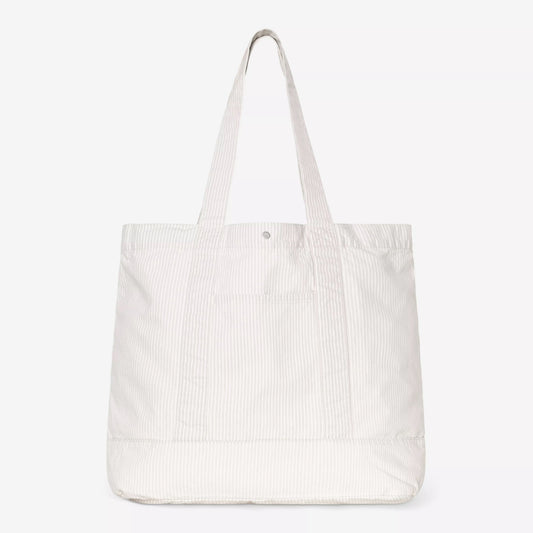 Mercer Tote Bag, Mercer Stripe - Graphite / Bleached