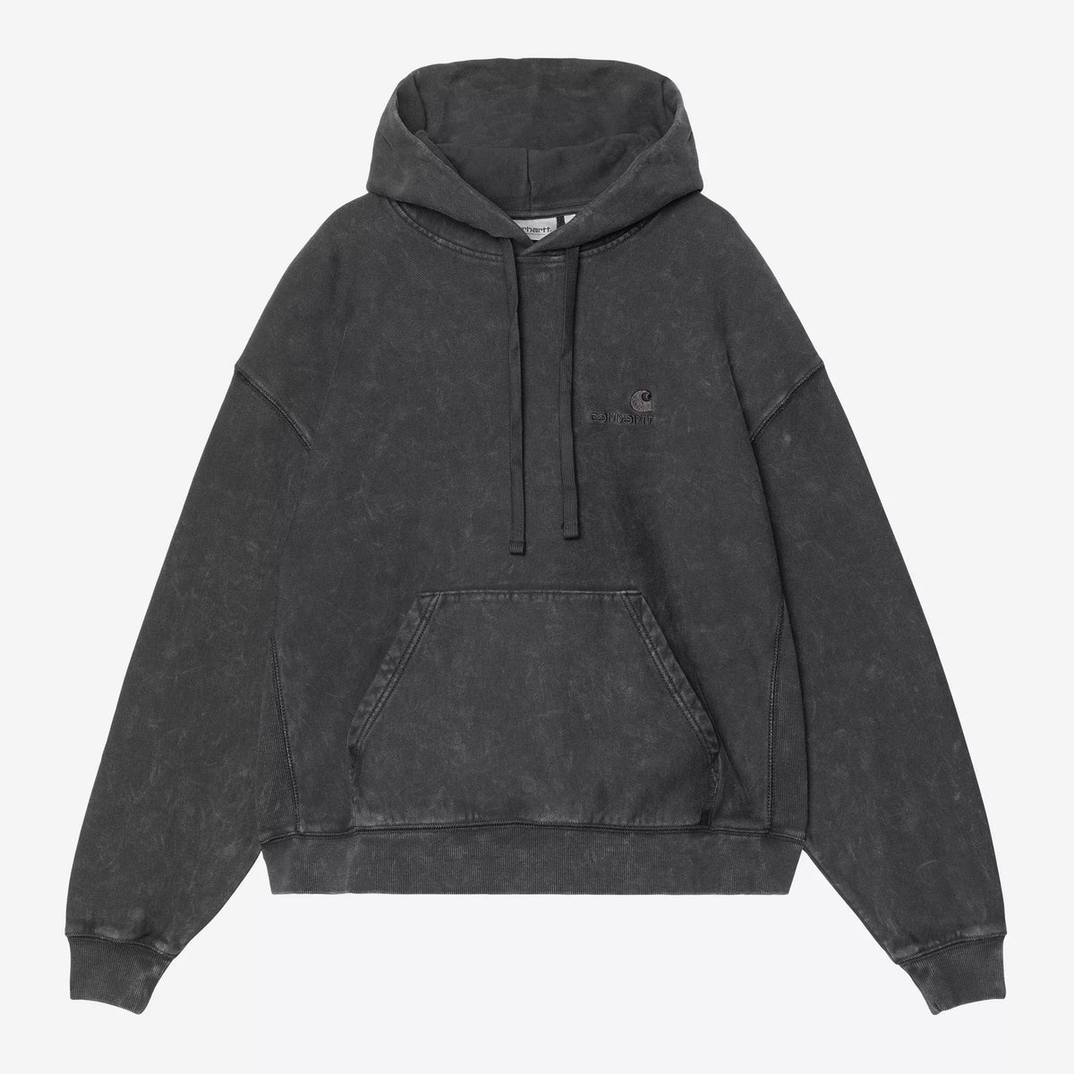Women's Hooded Lambert Sweat - Black moon wash