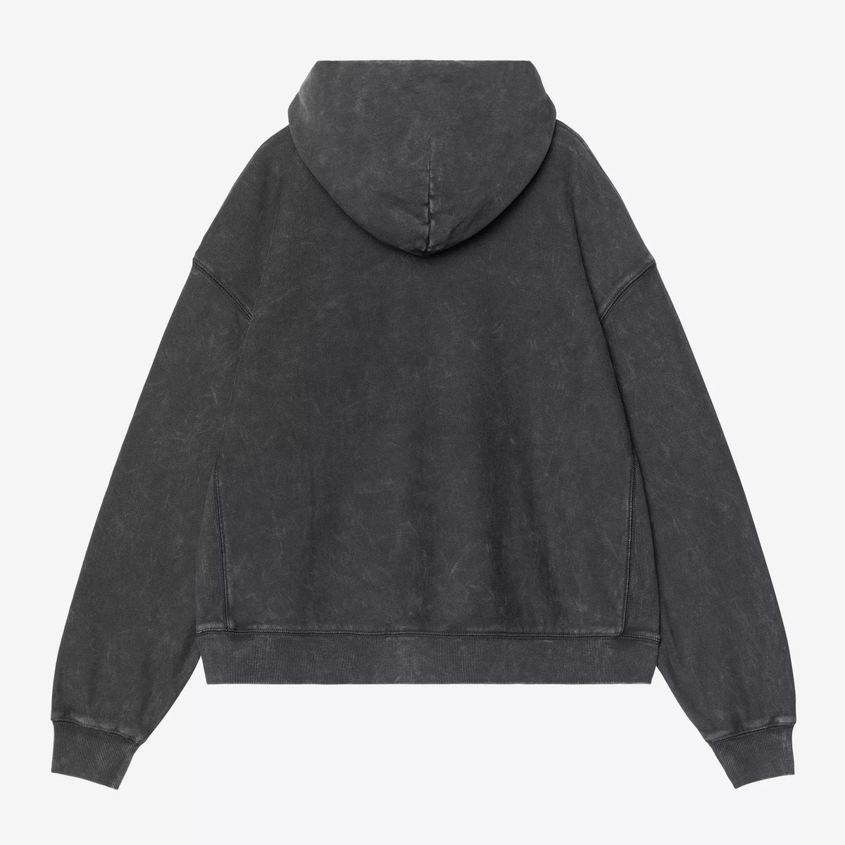 Women's Hooded Lambert Sweat - Black moon wash