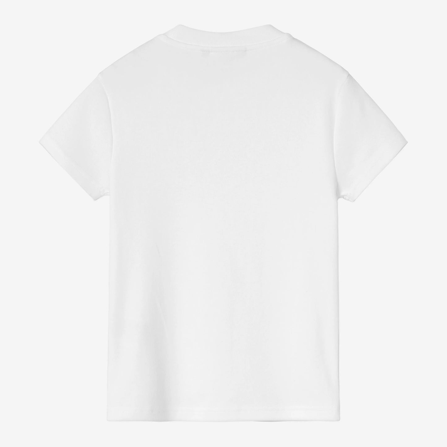 W' S/S Small Heart Patch T-Shirt - White / Black