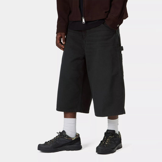 OG Single Knee Long Short - Black stone canvas