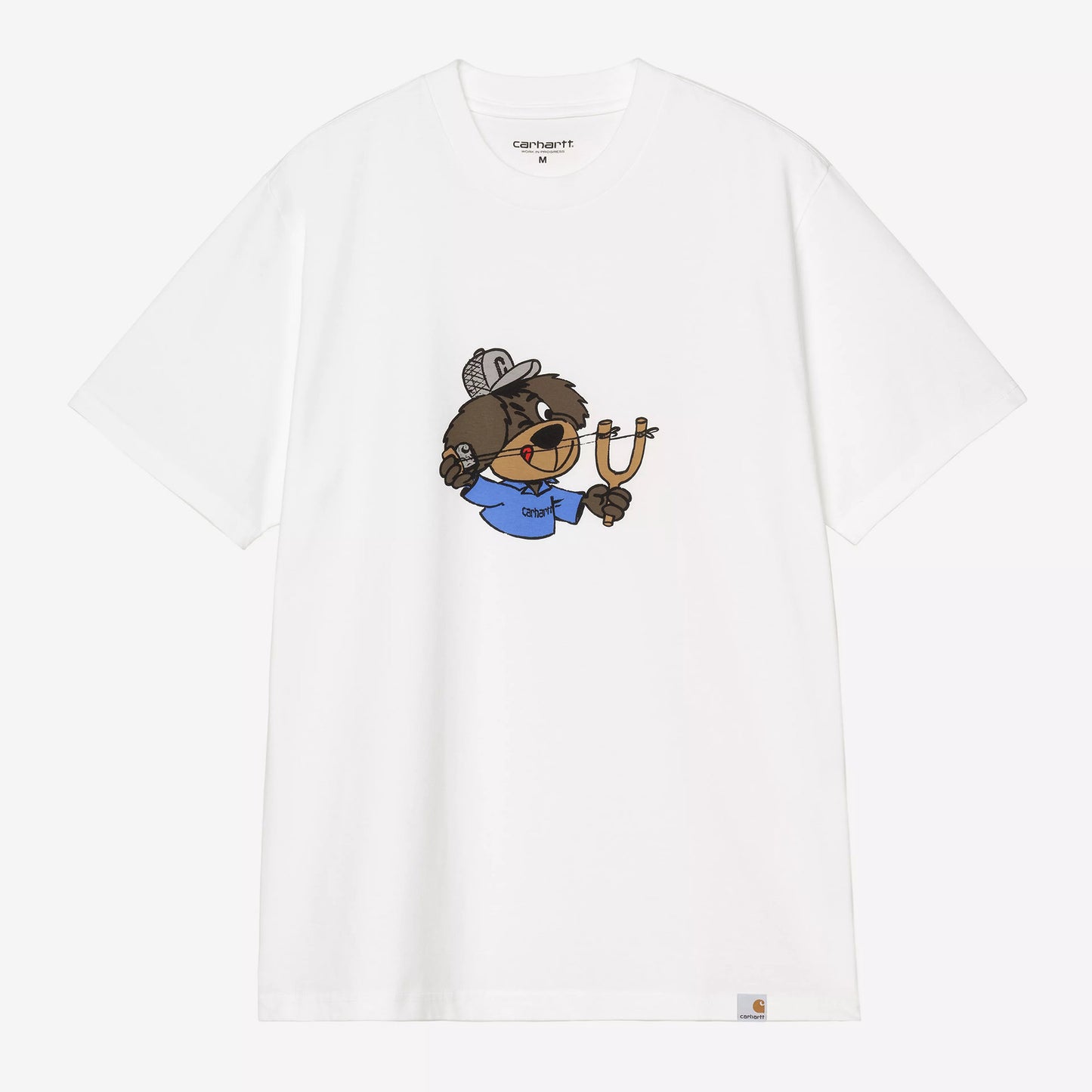 S/S Slingshot T-Shirt - White (Heavy Enzyme Wash)