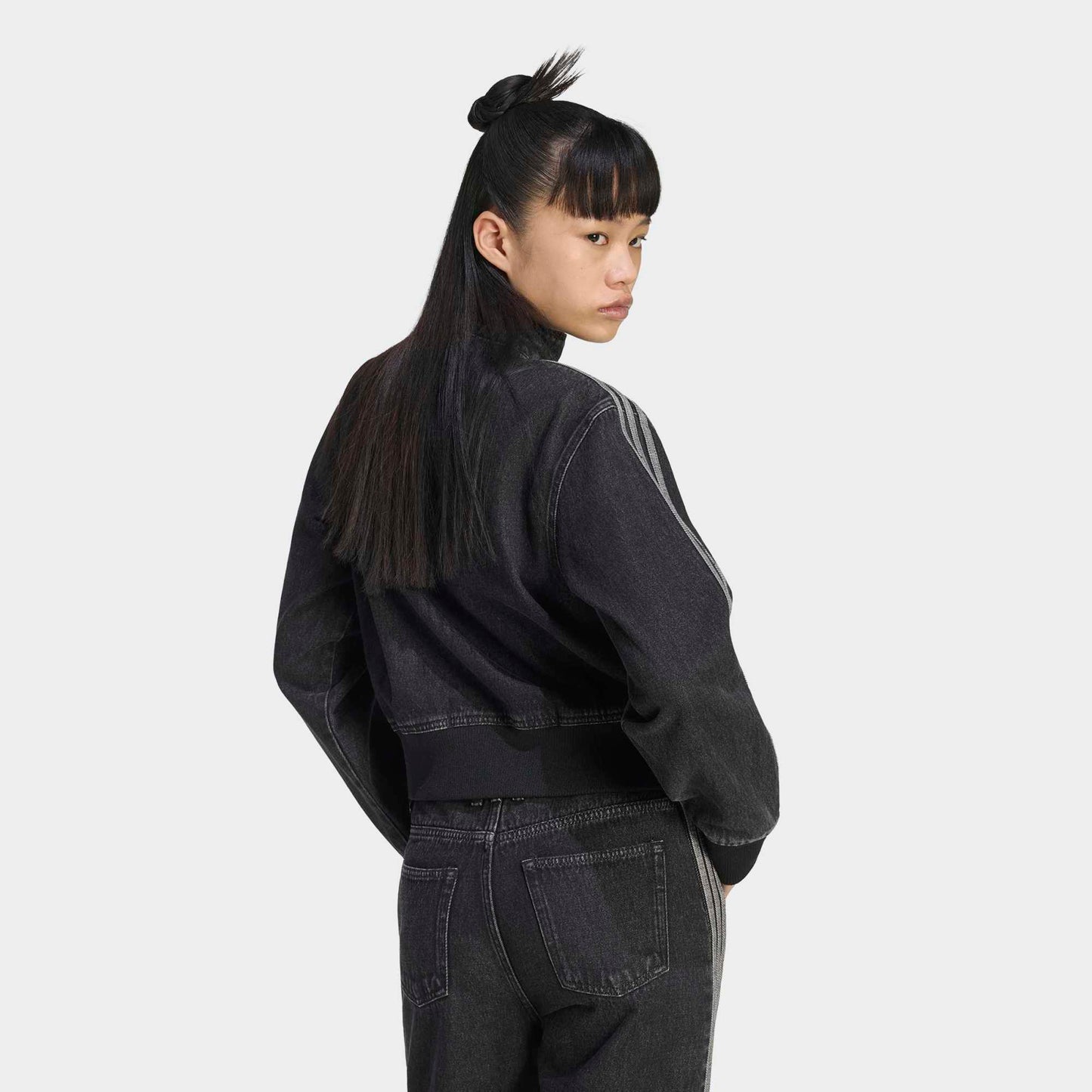Women's Firebird Denim Track Top - True Black