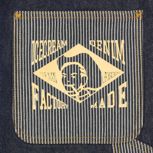 Hickory Panel Denim Carpenter Shorts - Indigo