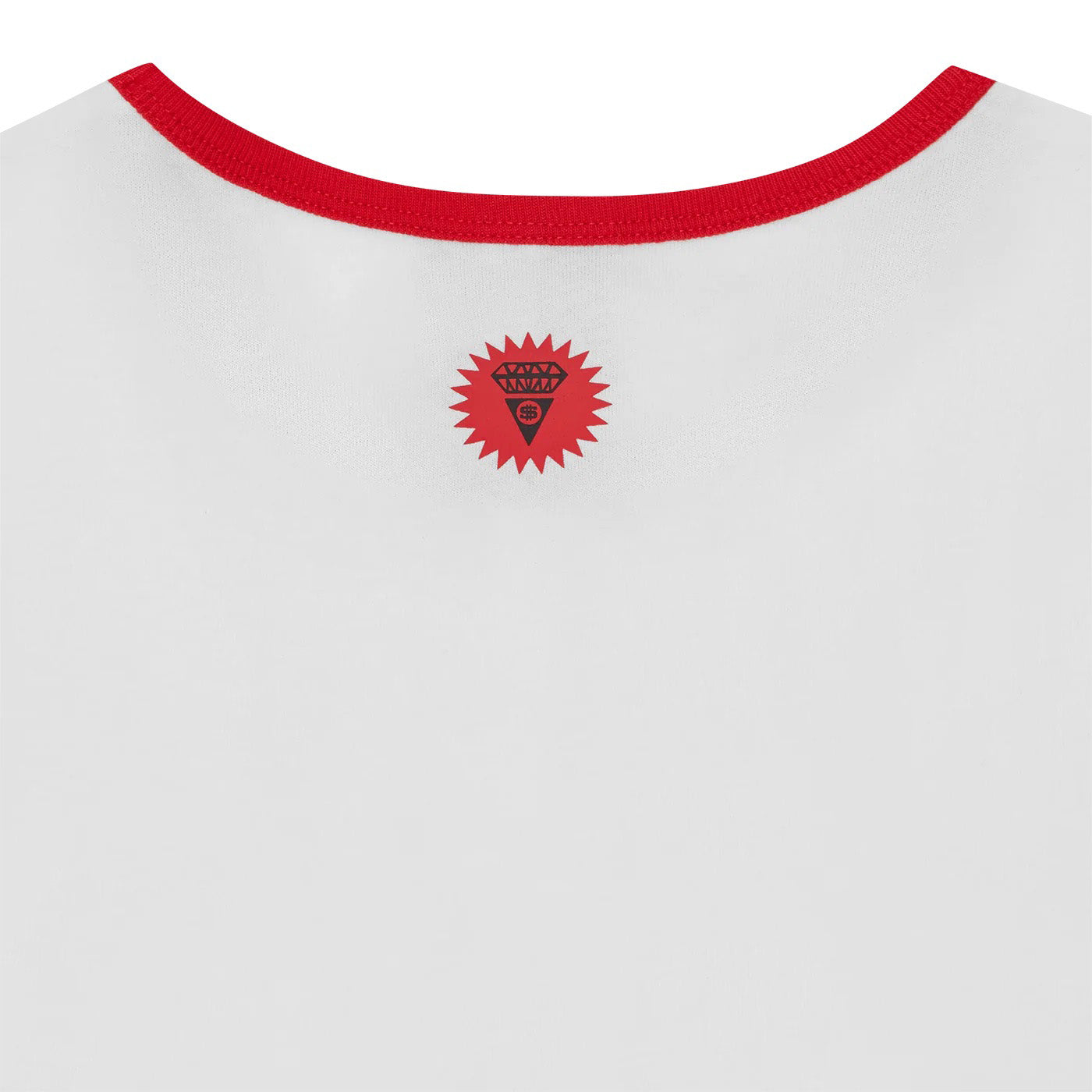 Womens Cherry Ringer T-Shirt - White