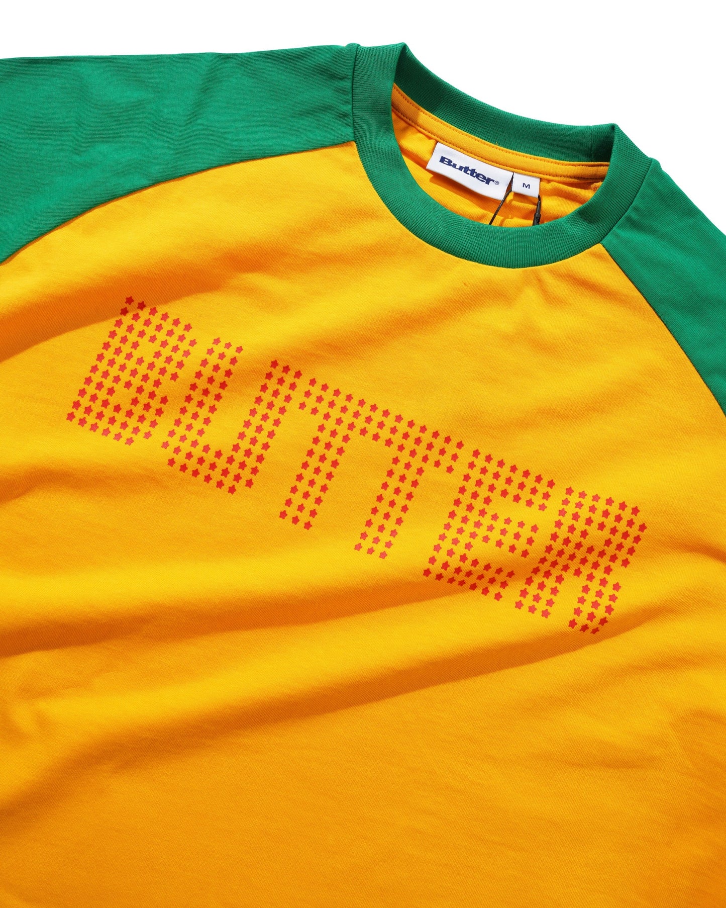 Stars Raglan Tee - Green / Gold