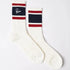 Signature Striped Crew Socks - White