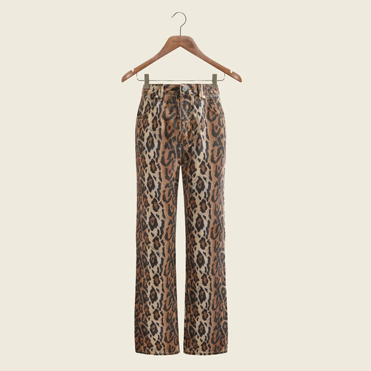 W' Leopard Jessie Denim
