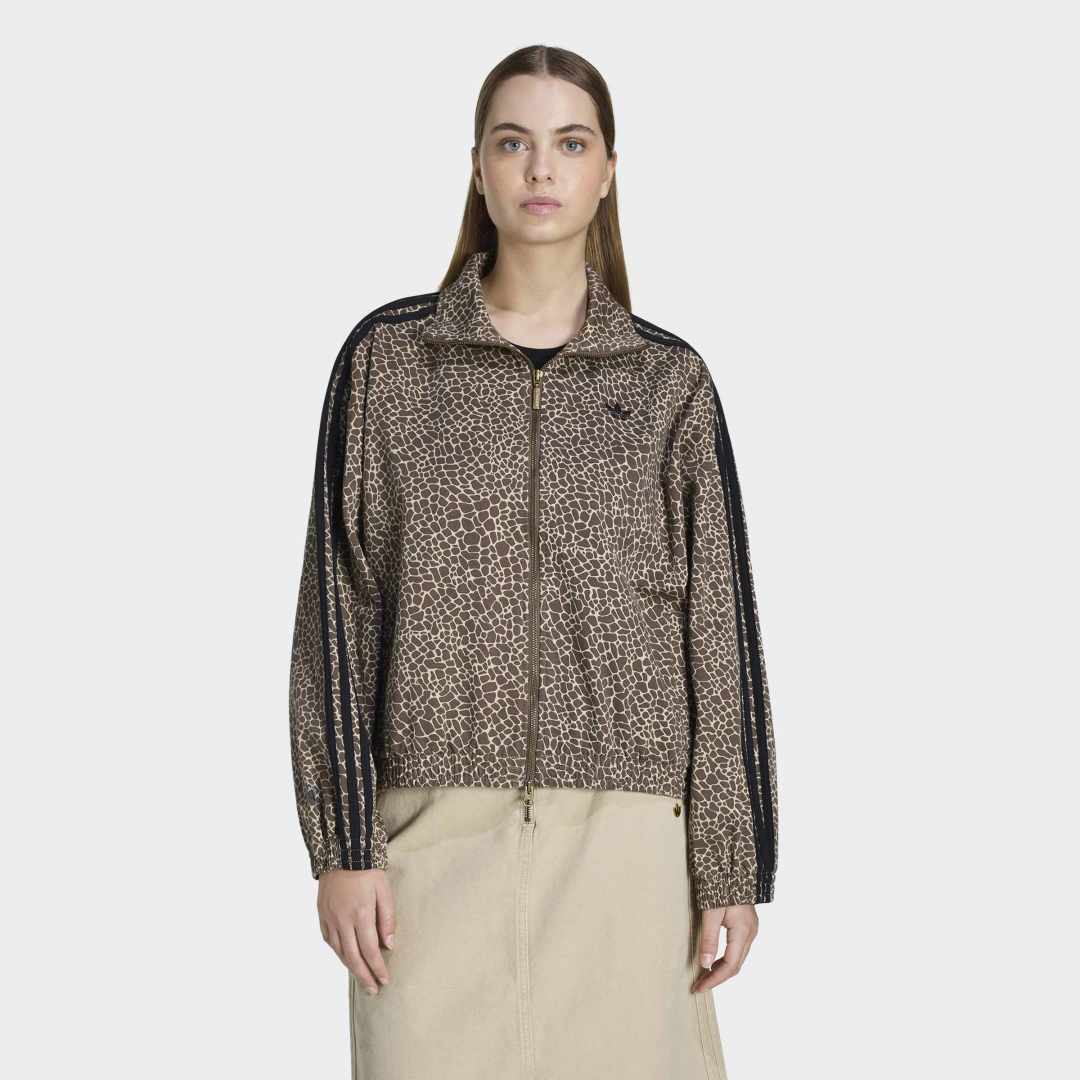 W' Firebird Oversized Denim Jacket - Earth Strata / Stone Khaki