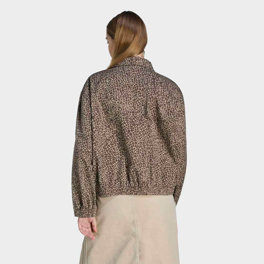 W' Firebird Oversized Denim Jacket - Earth Strata / Stone Khaki