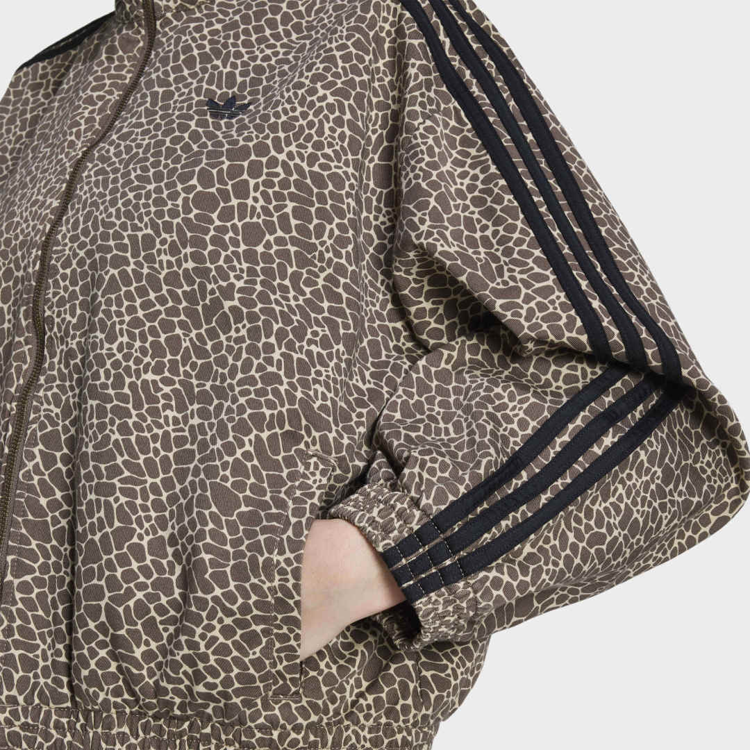 W' Firebird Oversized Denim Jacket - Earth Strata / Stone Khaki