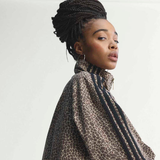 W' Firebird Oversized Denim Jacket - Earth Strata / Stone Khaki