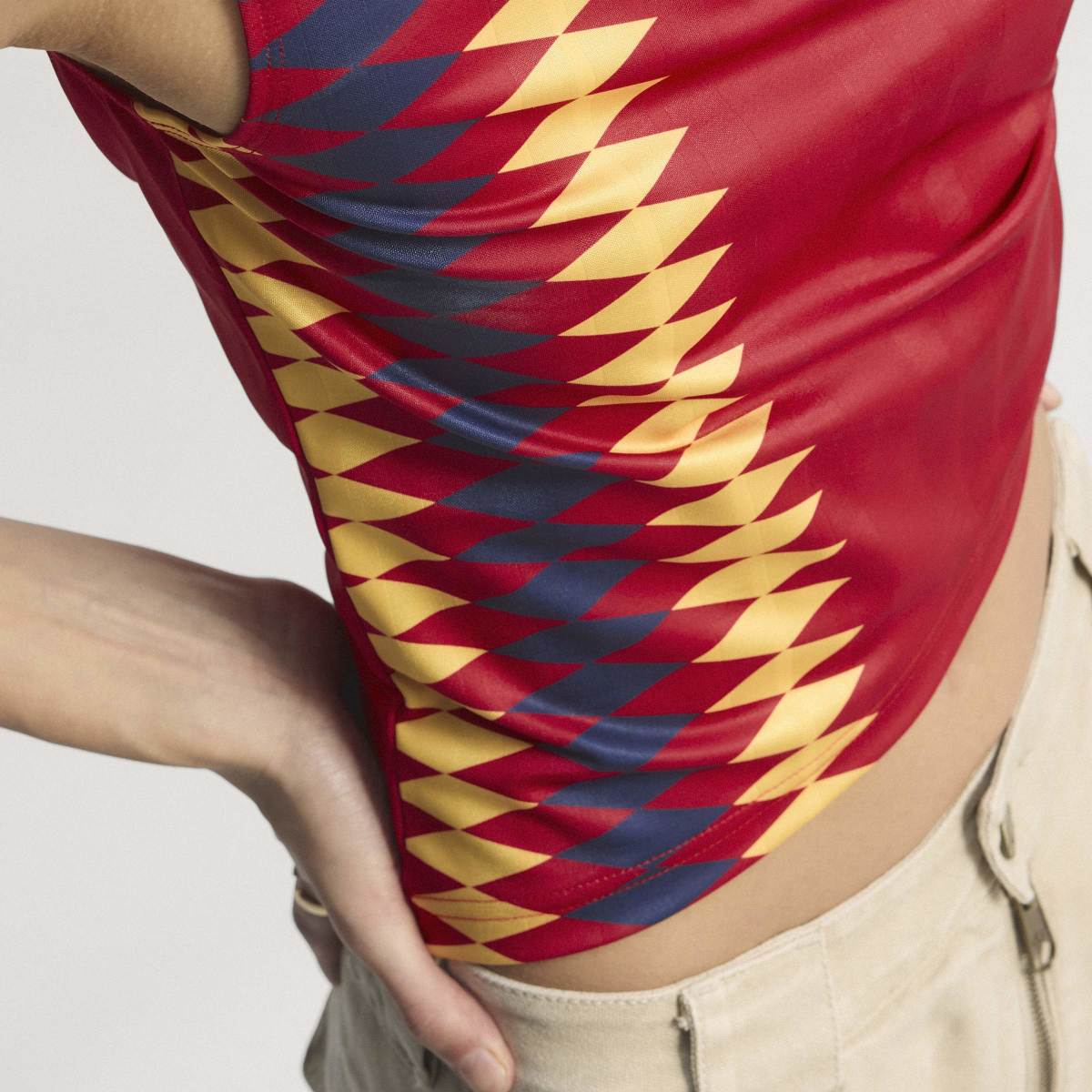 Women's Spain Reconstructed Bring Back Jersey - Collegiate Red