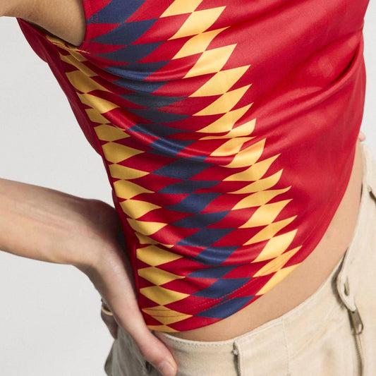Women's Spain Reconstructed Bring Back Jersey - Collegiate Red