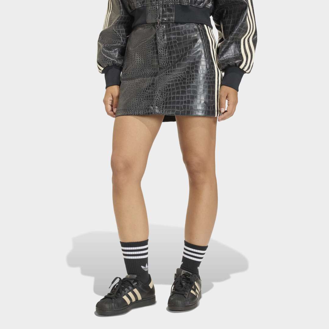 Pleather Mini Skirt - Black