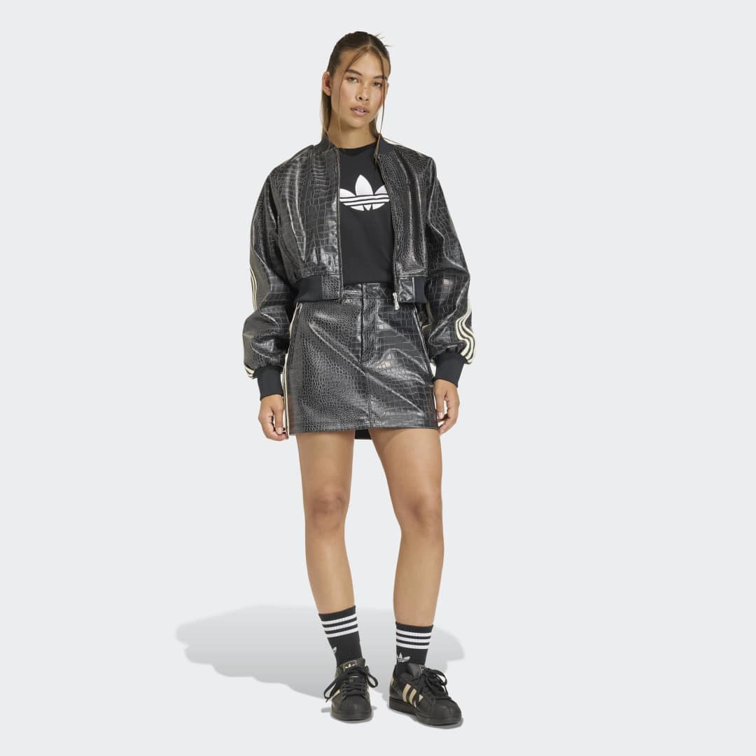 Pleather Mini Skirt - Black